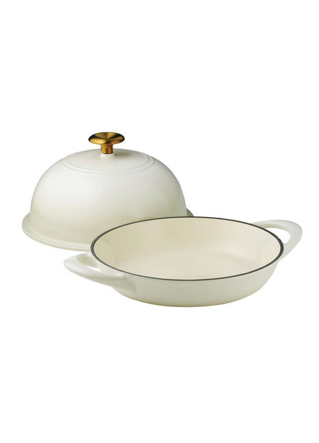 Tramontina Enamelled Cast Iron Bread Oven 24 cm (White) - Tramontina Store UK