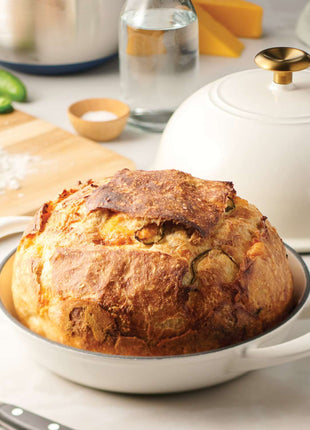 Tramontina Enamelled Cast Iron Bread Oven 24 cm (White) - Tramontina Store UK