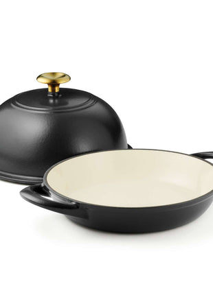 Tramontina Enamelled Cast Iron Bread Oven 24 cm (Black) - Tramontina Store UK