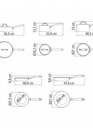 Tramontina 5 Pcs. Grano 3-Ply Stainless Steel Cookware Set - Tramontina Store UK