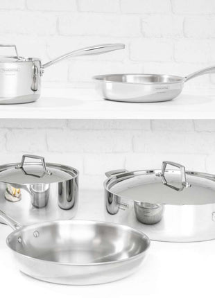 Tramontina 5 Pcs. Grano 3-Ply Stainless Steel Cookware Set - Tramontina Store UK
