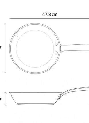 Tramontina Tempo Stainless Steel Frying Pan 26cm (2.1l)