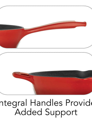 Tramontina Bestow Enamelled Cast Iron Skillet 25 cm - Red