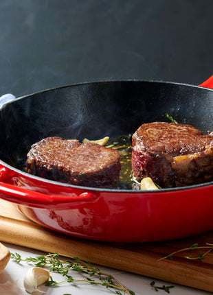 Tramontina Bestow Enamelled Cast Iron Skillet 25 cm - Red