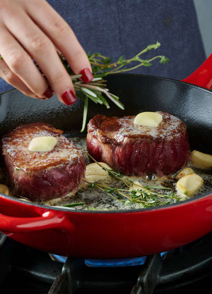 Tramontina Bestow Enamelled Cast Iron Skillet 25 cm - Red