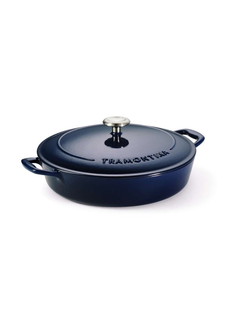 Tramontina Bestow Enamelled Cast Iron Shallow Casserole 30 cm - Blue