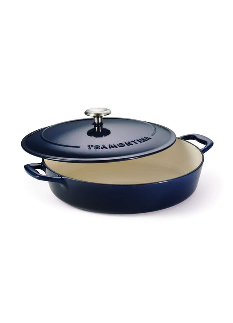 Tramontina Bestow Enamelled Cast Iron Shallow Casserole 30 cm - Blue
