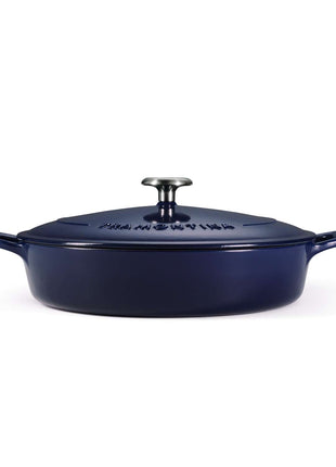 Tramontina Bestow Enamelled Cast Iron Shallow Casserole 30 cm - Blue