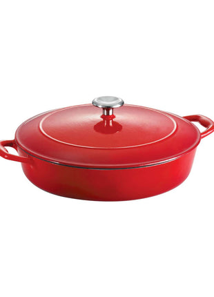 Tramontina Bestow Enamelled Cast Iron Shallow Casserole 30 cm - Red