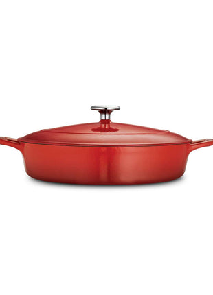 Tramontina Bestow Enamelled Cast Iron Shallow Casserole 30 cm - Red