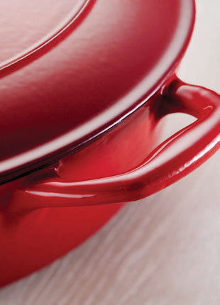 Tramontina Bestow Enamelled Cast Iron Shallow Casserole 30 cm - Red