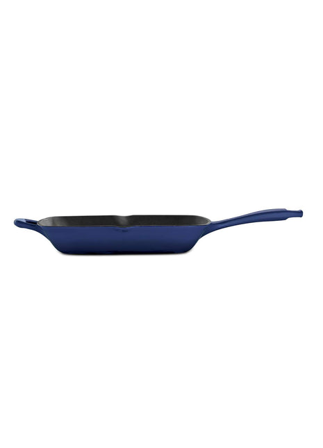 Tramontina Bestow Enamelled Cast Iron Griddle Pan 27 cm - Blue