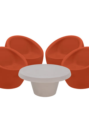 Tramontina Oca 5 Pcs. Polyethylene Lounge Set - Tramontina Store UK