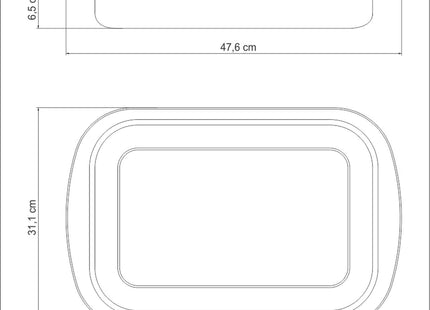 Tramontina Stainless Steel Prep Tray 47.6cm x 31.1cm (5.8 litres)
