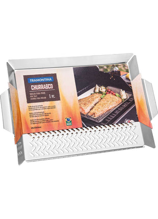Tramontina Stainless Steel Fish/Vegetable Tray 48.4 x 32cm - Tramontina Store UK