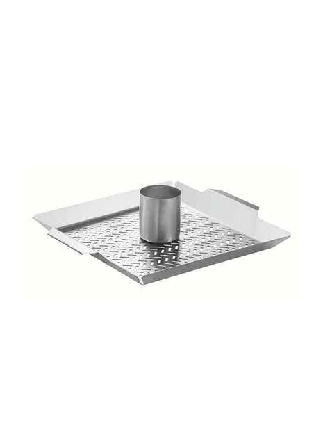 Tramontina Stainless Steel Chicken Roaster with Seasoning Holder 38 x 32 cm - Tramontina Store UK