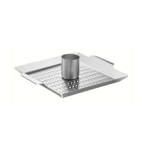 Tramontina Stainless Steel Chicken Roaster with Seasoning Holder 38 x 32 cm - Tramontina Store UK