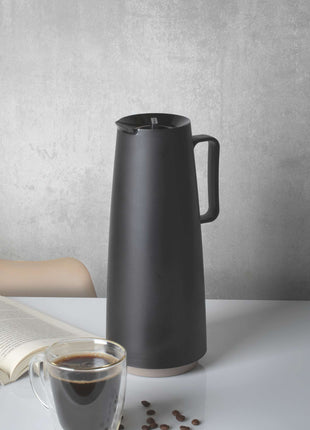 Tramontina Thermal Flask with Interior Glass Container (Black, 1.0l) - Tramontina Store UK