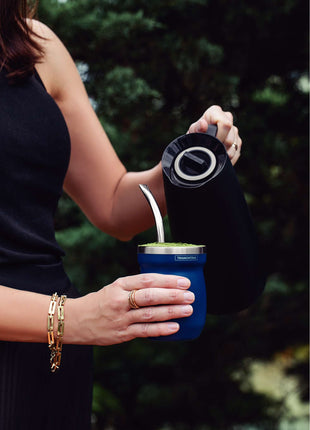 Tramontina Thermal Flask with Interior Glass Container (Black, 1.0l) - Tramontina Store UK