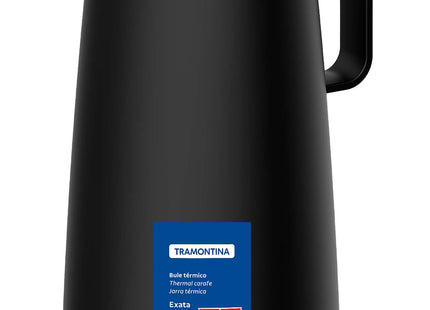 Tramontina Thermal Flask with Interior Glass Container (Black, 1.0l)
