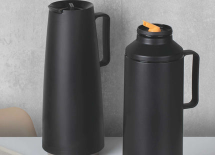 Tramontina Thermal Flask with Interior Glass Container (Black, 1.0l)