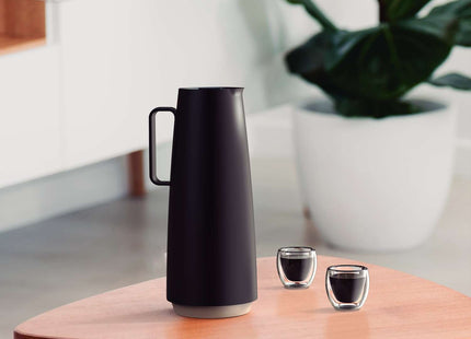 Tramontina Thermal Flask with Interior Glass Container (Black, 1.0l)