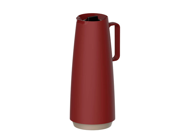 Tramontina Thermal Flask with Interior Glass Container (Red, 1.0l)