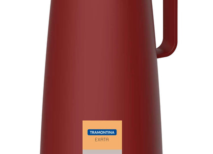 Tramontina Thermal Flask with Interior Glass Container (Red, 1.0l)