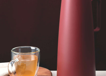 Tramontina Thermal Flask with Interior Glass Container (Red, 1.0l)