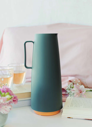 Tramontina Thermal Flask with Interior Glass Container (Olive Green, 1.0l) - Tramontina Store UK