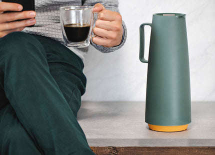 Tramontina Thermal Flask with Interior Glass Container (Olive Green, 1.0l)