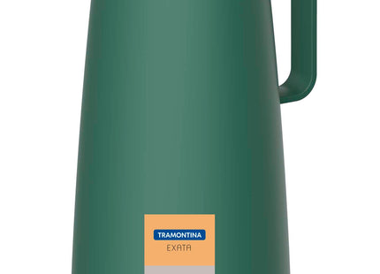Tramontina Thermal Flask with Interior Glass Container (Olive Green, 1.0l)