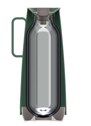Tramontina Thermal Flask with Interior Glass Container (Olive Green, 1.0l) - Tramontina Store UK