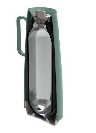 Tramontina Thermal Flask with Interior Glass Container (Olive Green, 1.0l) - Tramontina Store UK