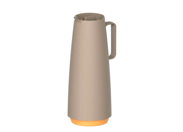 Tramontina Thermal Flask with Interior Glass Container (Beige, 1.0l)