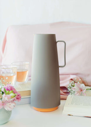 Tramontina Thermal Flask with Interior Glass Container (Beige, 1.0l) - Tramontina Store UK
