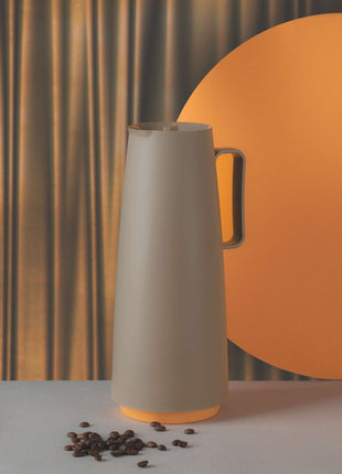 Tramontina Thermal Flask with Interior Glass Container (Beige, 1.0l) - Tramontina Store UK