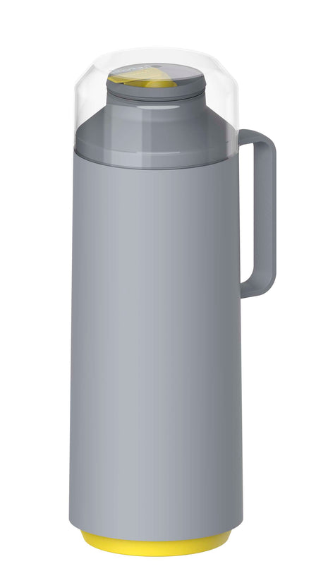 Tramontina Thermal Flask with Cup Lid and Interior Glass Container (Grey, 1.0l) - Tramontina Store UK