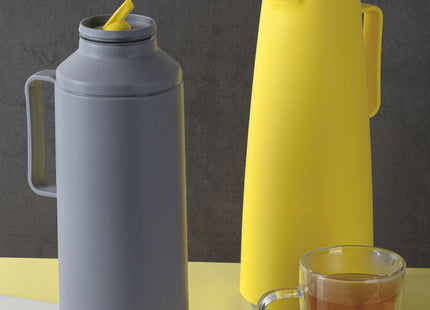 Tramontina Thermal Flask with Cup Lid and Interior Glass Container (Grey, 1.0l)