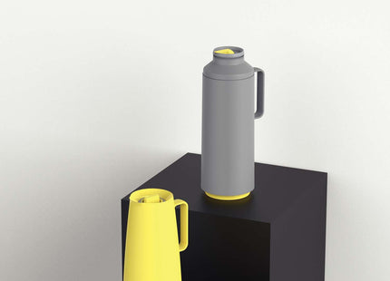 Tramontina Thermal Flask with Cup Lid and Interior Glass Container (Grey, 1.0l)