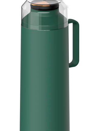 Tramontina Thermal Flask with Cup Lid and Interior Glass Container (Olive Green, 1.0l) - Tramontina Store UK