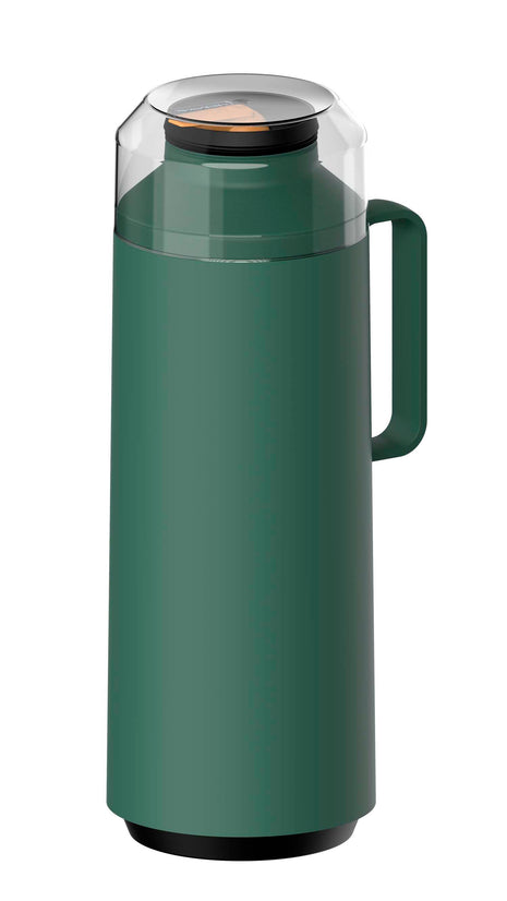 Tramontina Thermal Flask with Cup Lid and Interior Glass Container (Olive Green, 1.0l) - Tramontina Store UK