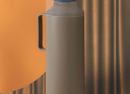 Tramontina Thermal Flask with Cup Lid and Interior Glass Container (Beige, 1.0l)