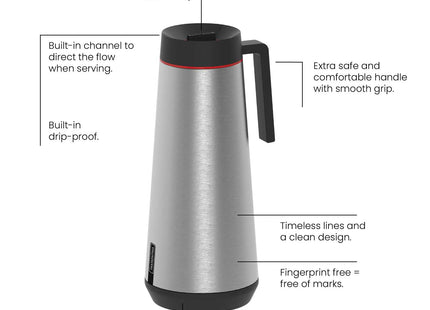 Tramontina Stainless Steel Thermal Flask (Silver, 1.0l)