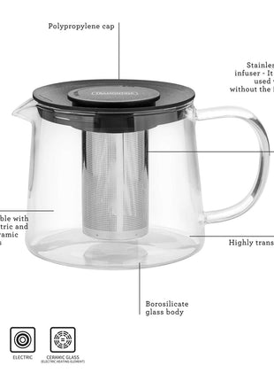 Tramontina Teapot with Infuser 900ml - Tramontina Store UK