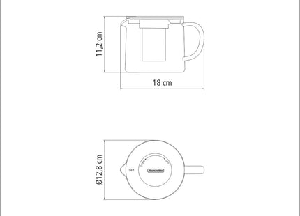 Tramontina Teapot with Infuser 900ml