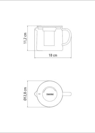 Tramontina Teapot with Infuser 900ml - Tramontina Store UK