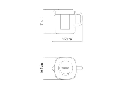 Tramontina Teapot with Infuser 600ml