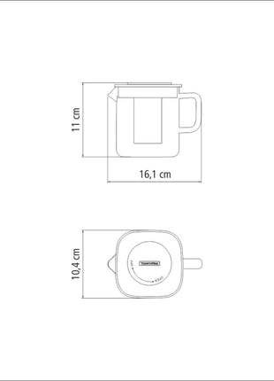 Tramontina Teapot with Infuser 600ml - Tramontina Store UK