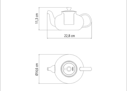 Tramontina Teapot with Infuser 1l
